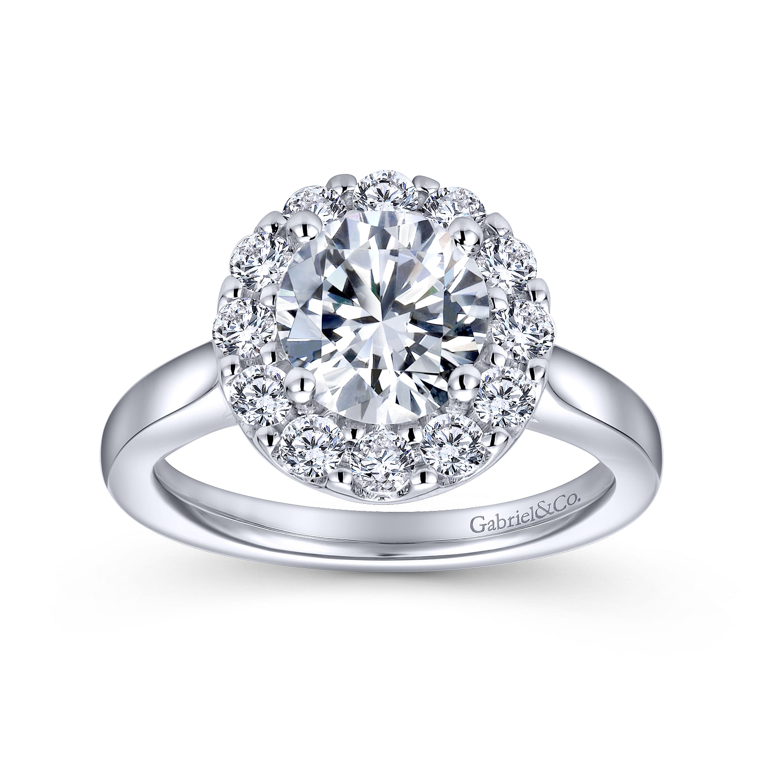 Lana 14k White Gold Round Halo Engagement Ring angle 5 Lana 14k White Gold Round Halo Engagement Ring angle 5