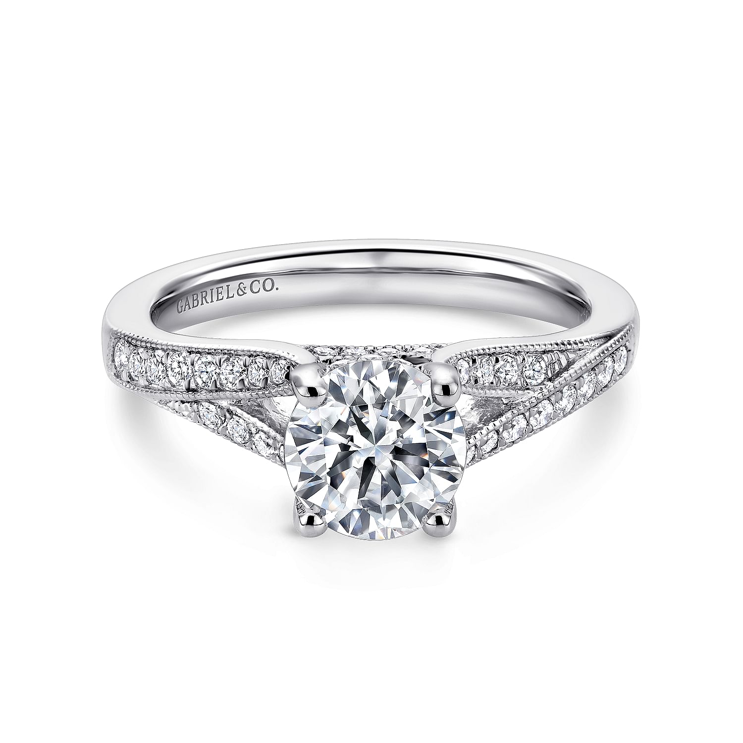 Split Shank Engagement Rings - Gabriel & Co