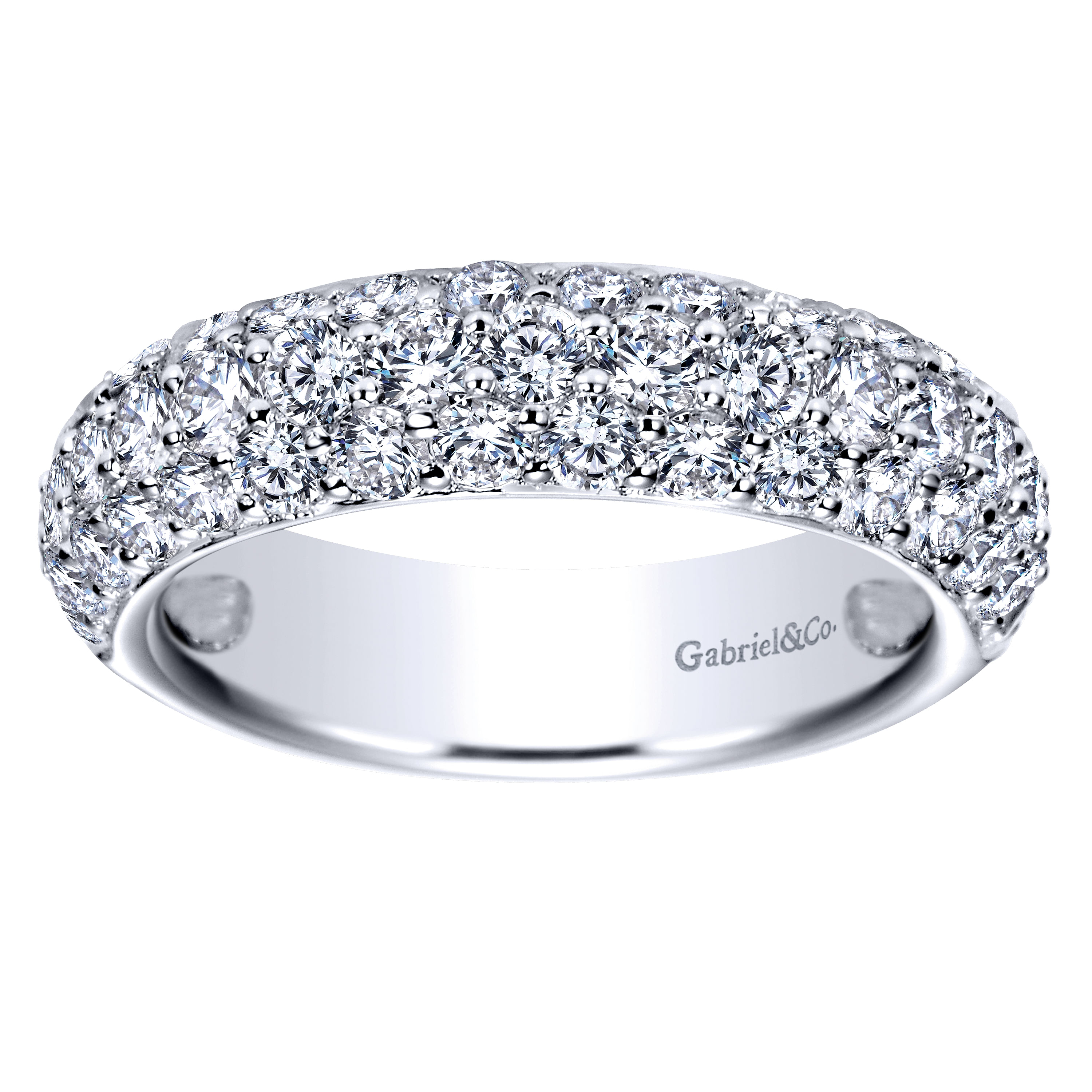 Platinum Diamond Fancy Anniversary Band angle 5 Platinum Diamond Fancy Anniversary Band angle 5