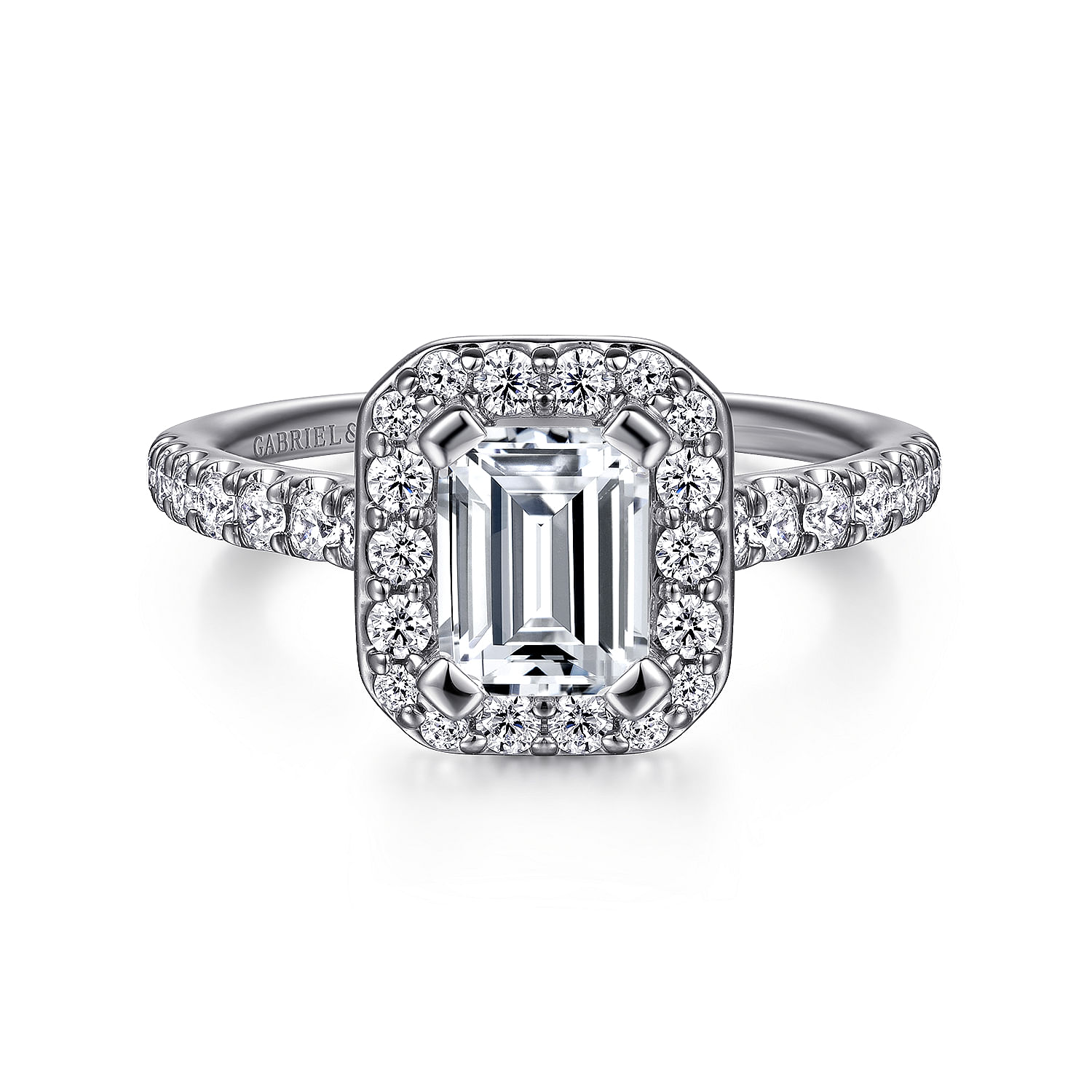 emerald cut with halo