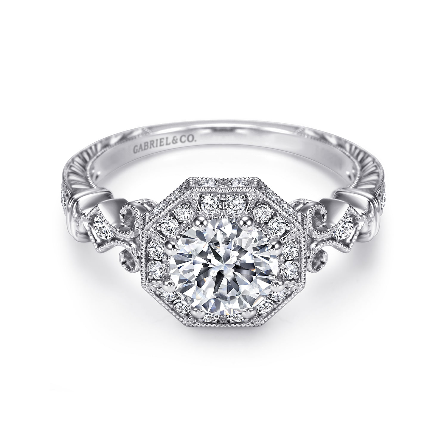 Platinum Round Halo Platinum Round Halo