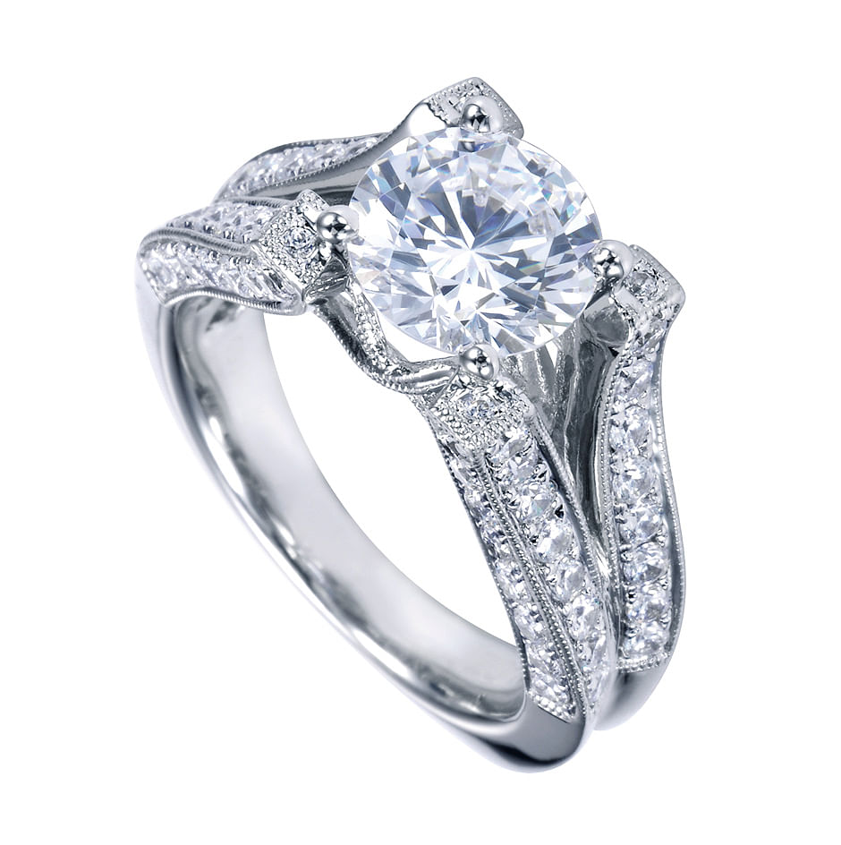 Engagement Ring - Split Shank - Gabriel & Co