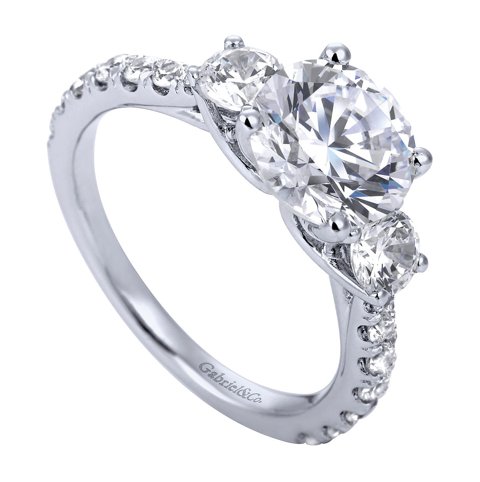 Engagement Ring - 3 Stones - Gabriel & Co