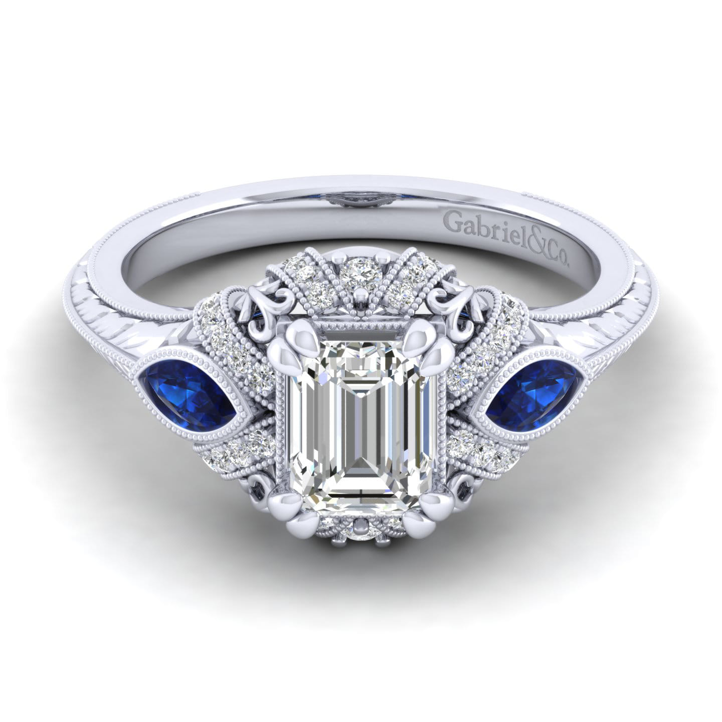 vintage emerald cut engagement ring