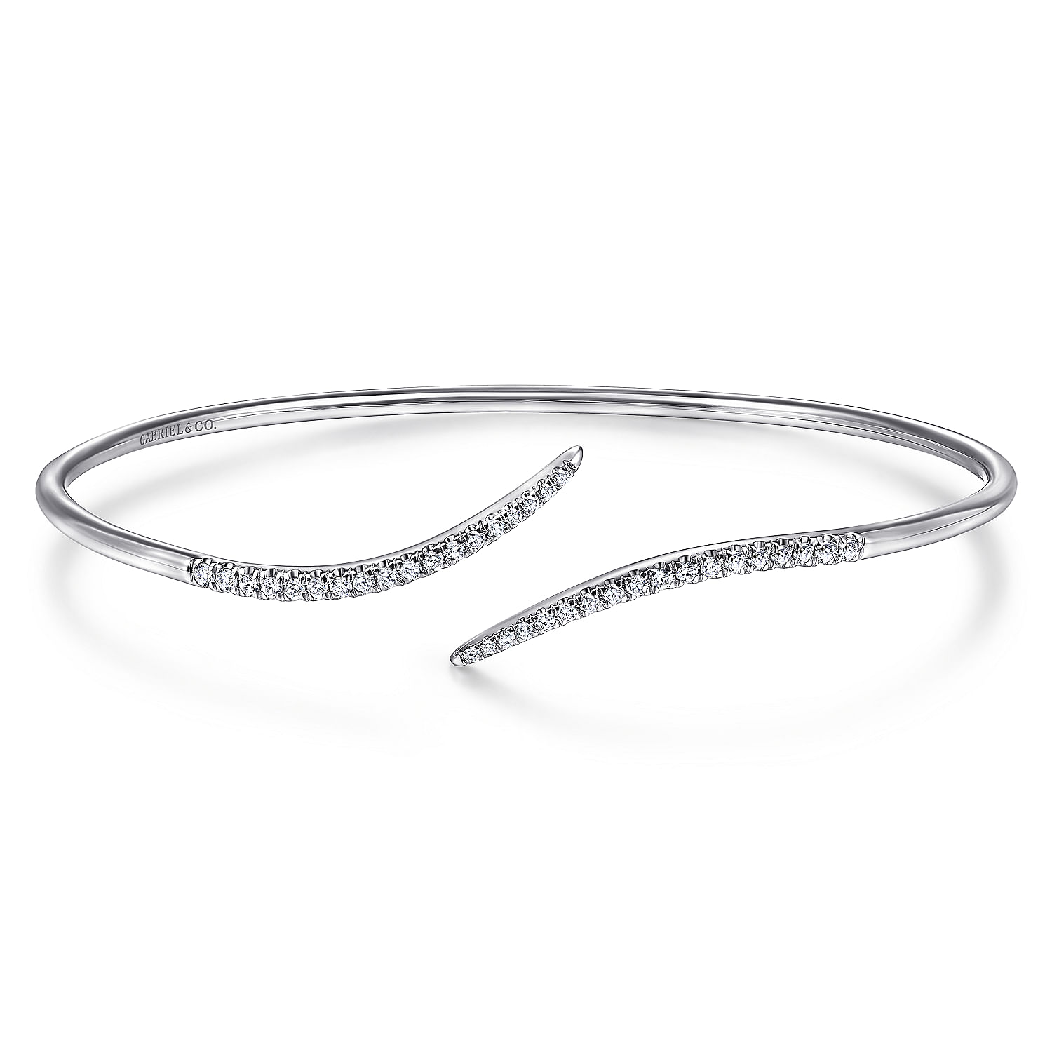 diamond bypass bangle