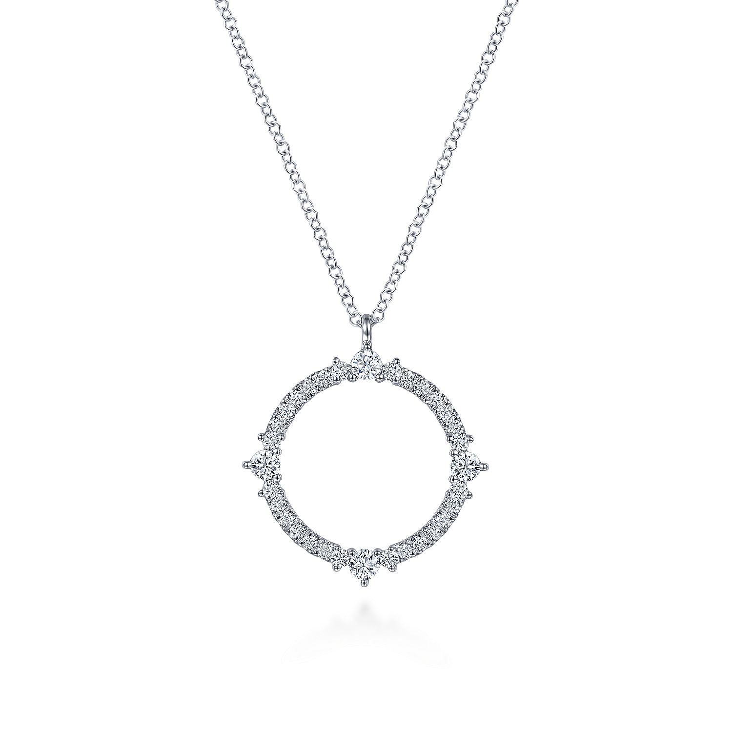 Necklace on sale diamond circle