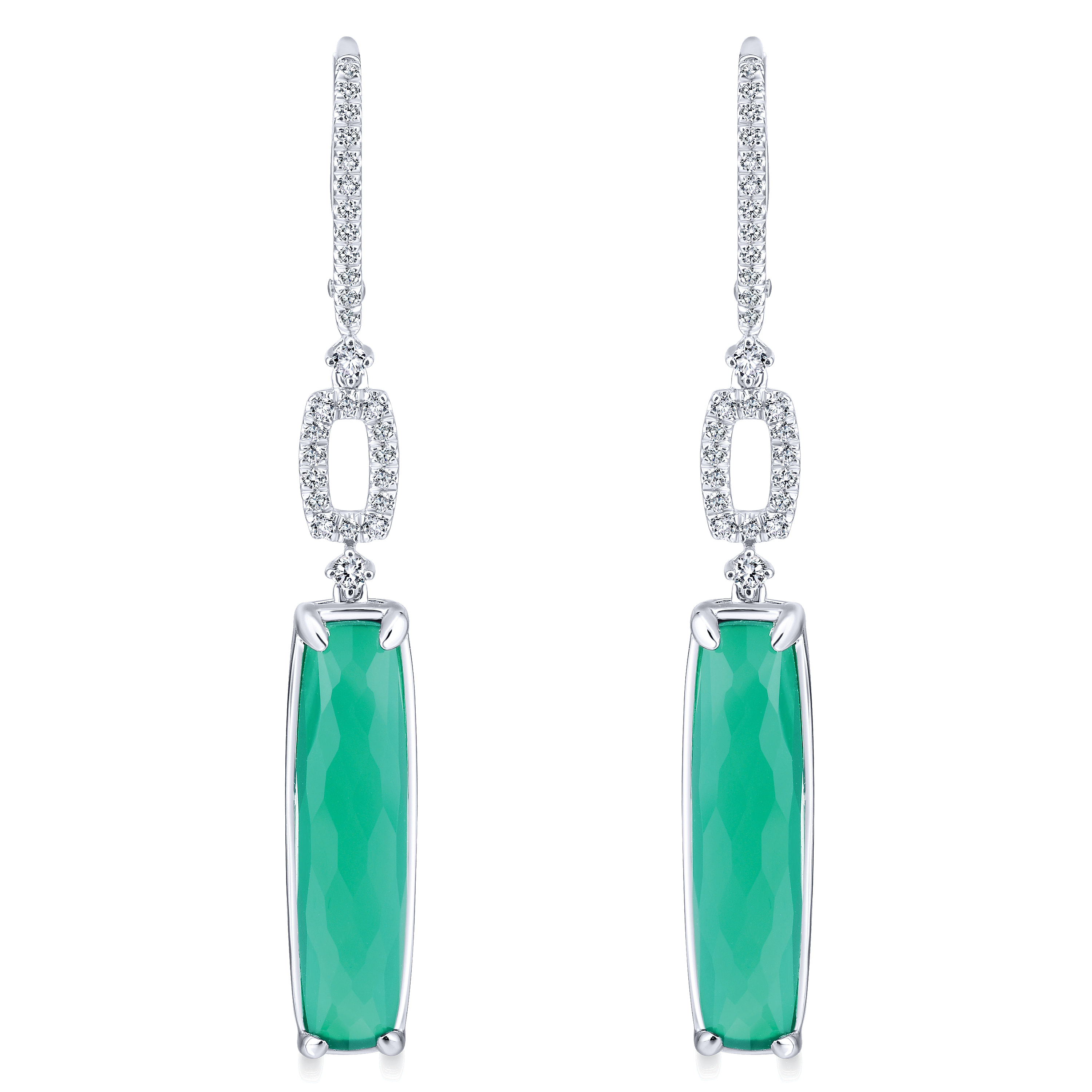 Drop earrings store green