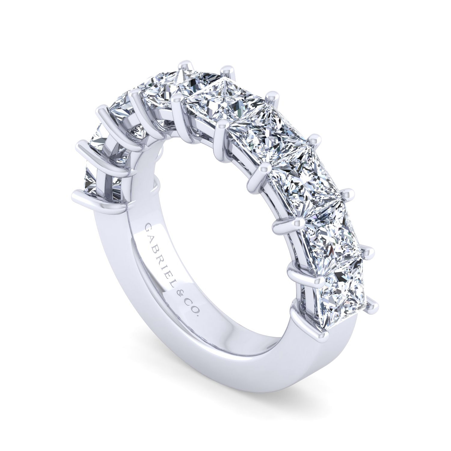 Princess cut sales anniversary ring