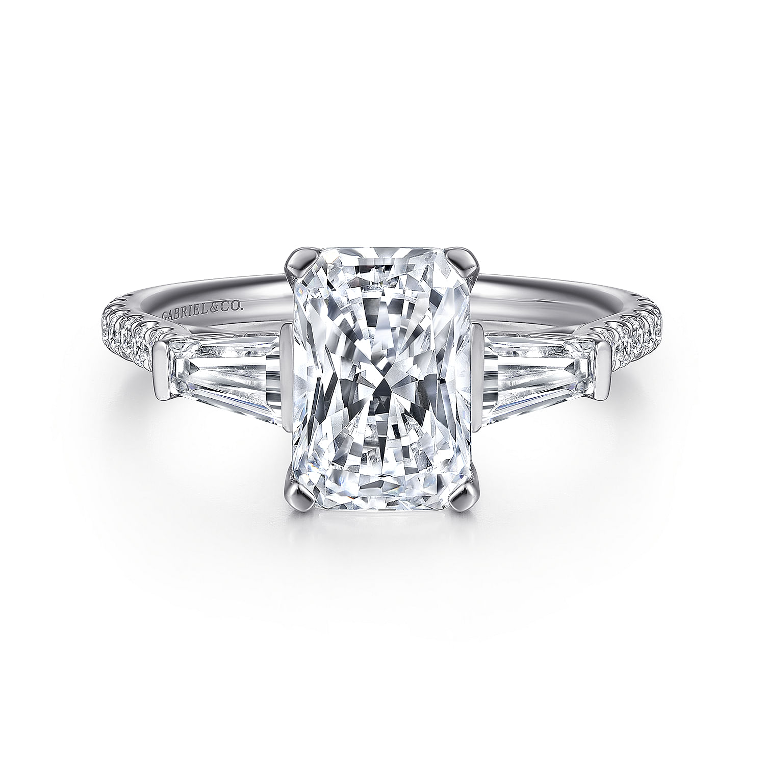 Rectangular radiant cut on sale diamond