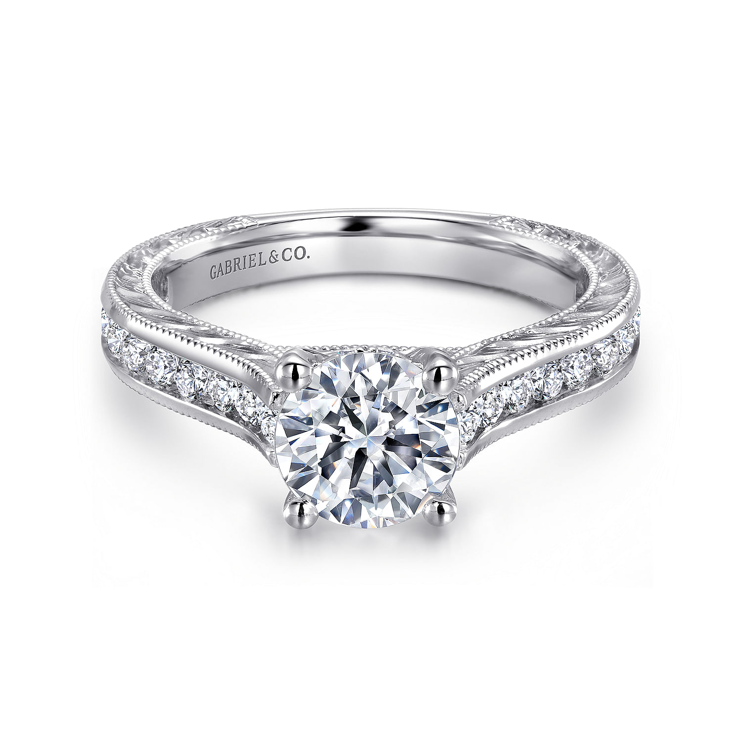 Channel Set Diamond Ring in 14k White Gold (0.52ct. tw.)