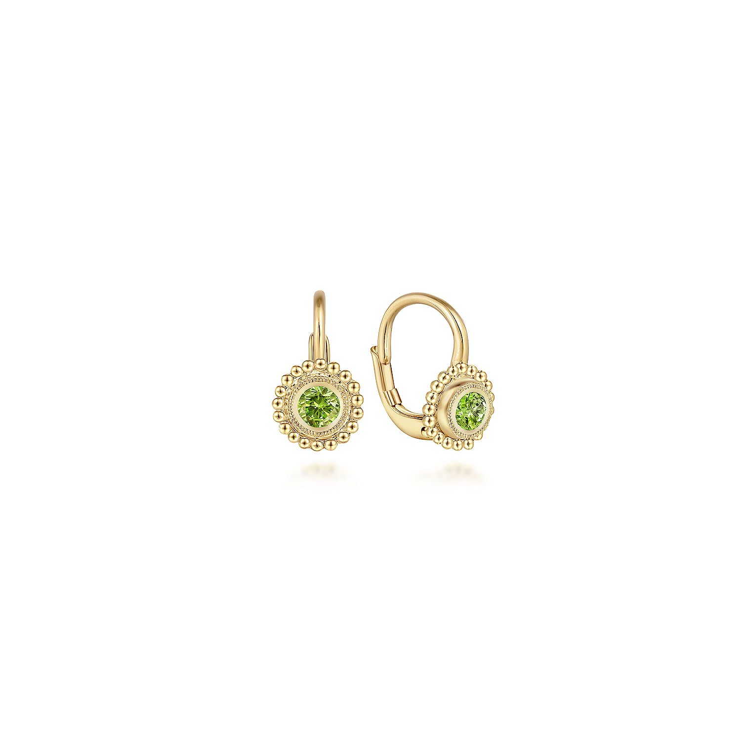 Peridot drop earrings on sale gold