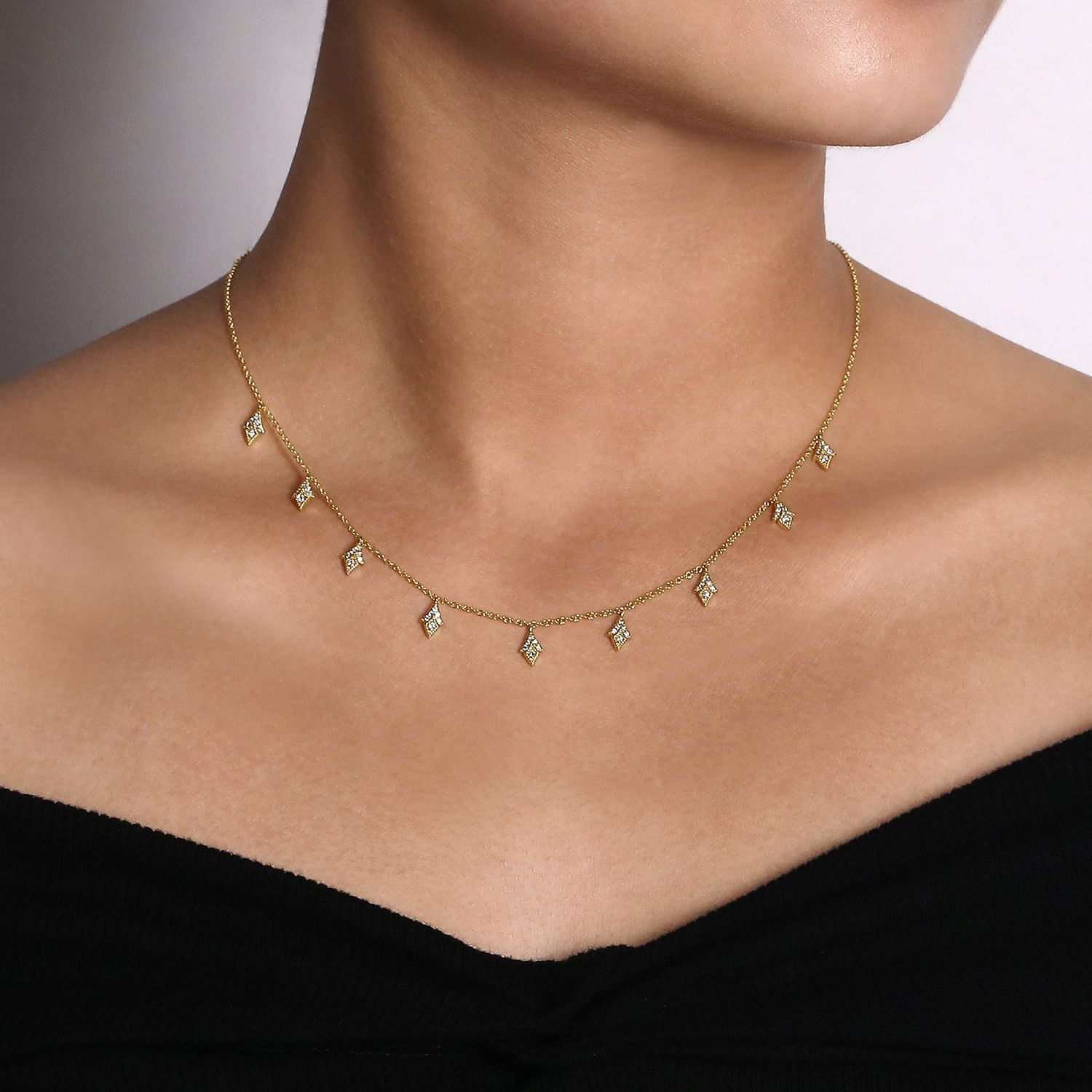 Gold station sale necklace