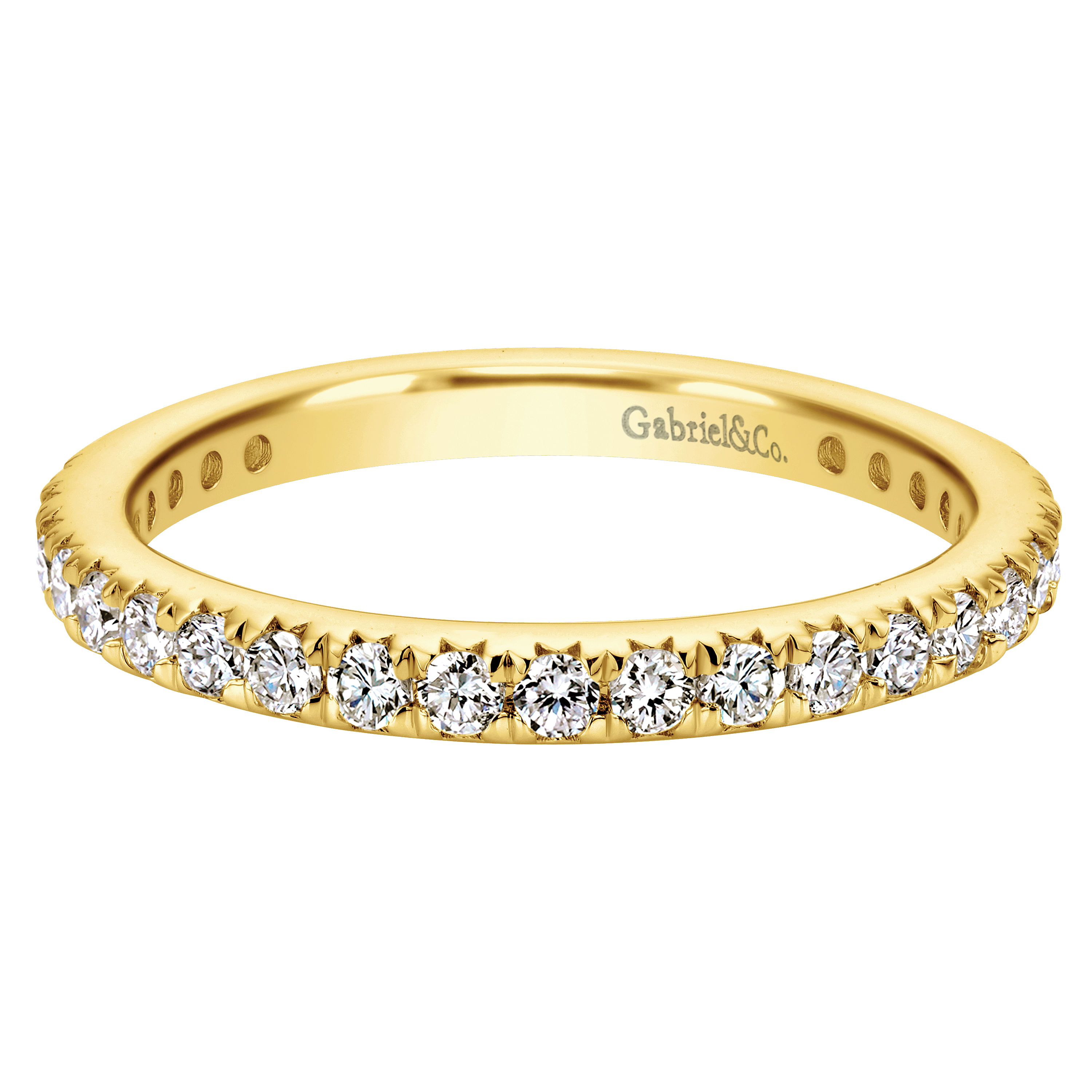 Pave set sale eternity ring