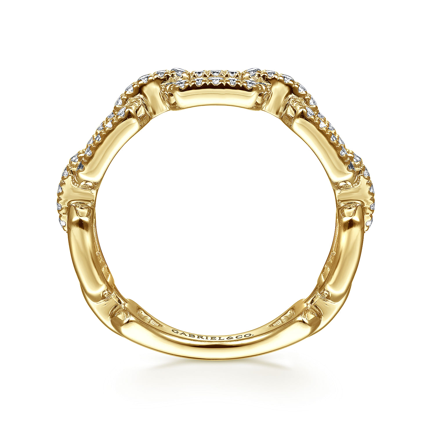 Pave ring clearance gold