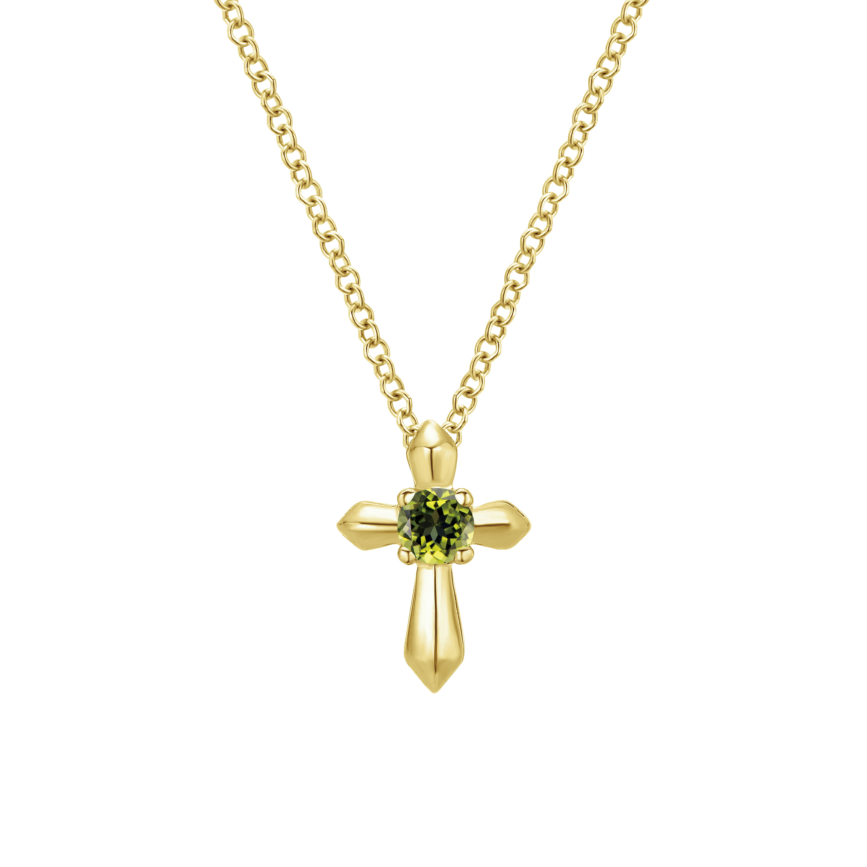 Peridot hot sale gold pendant