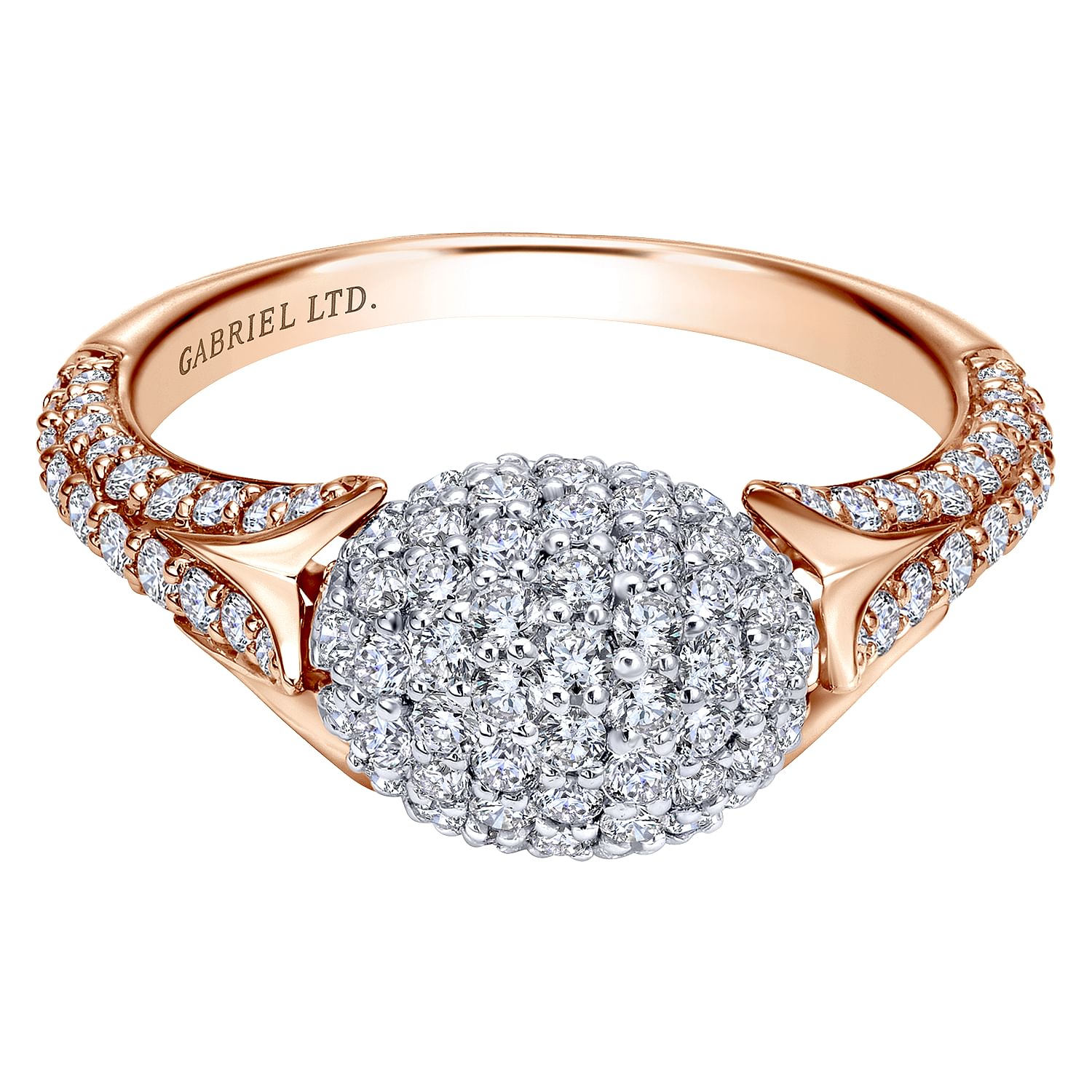 Pave hot sale ring diamond