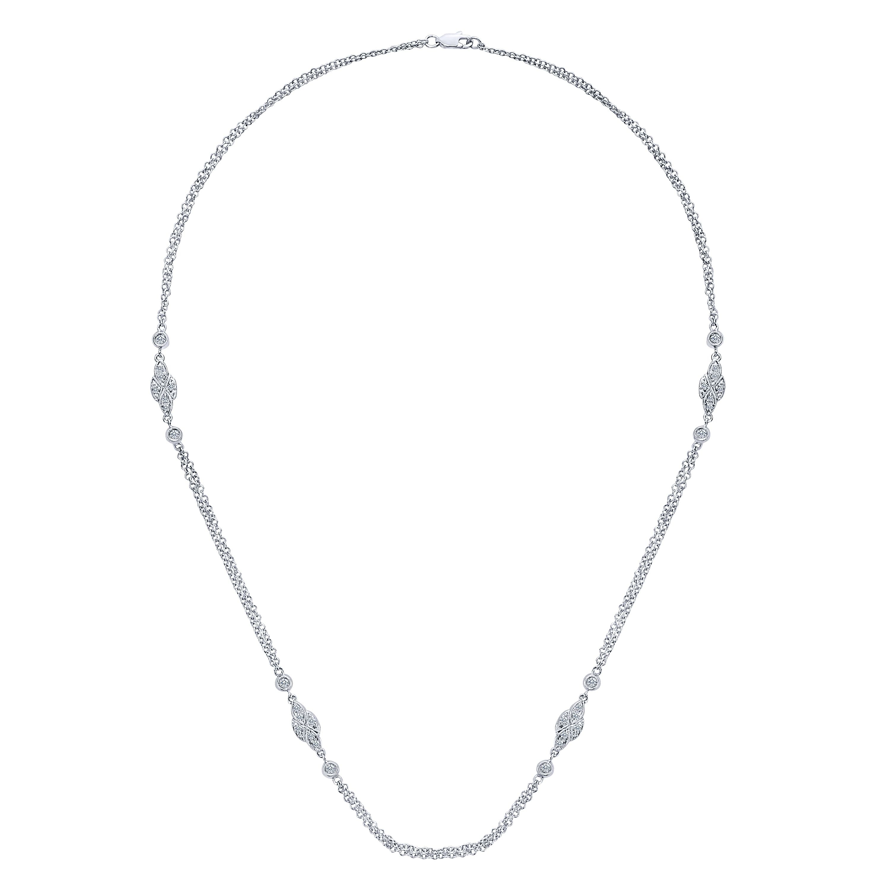 20 inch diamond station necklace