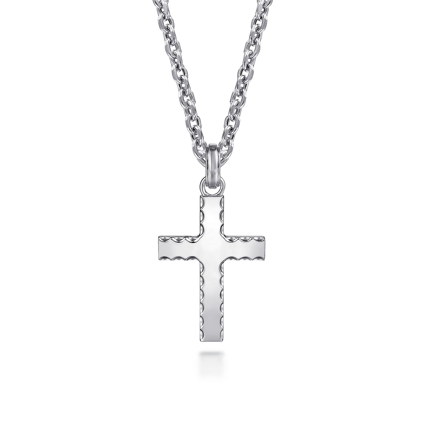 mens 925 silver cross pendant