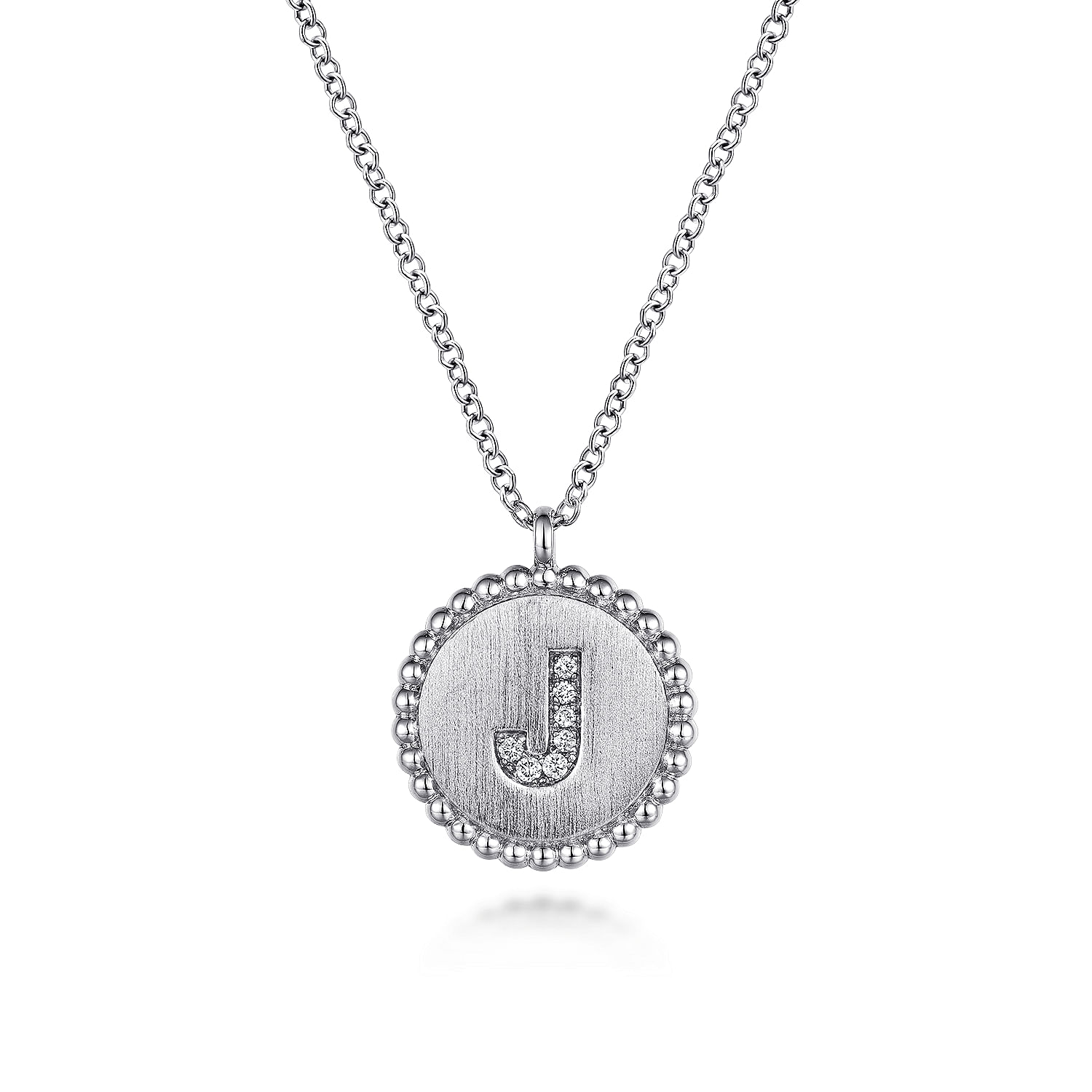 Diamond initial hot sale j necklace