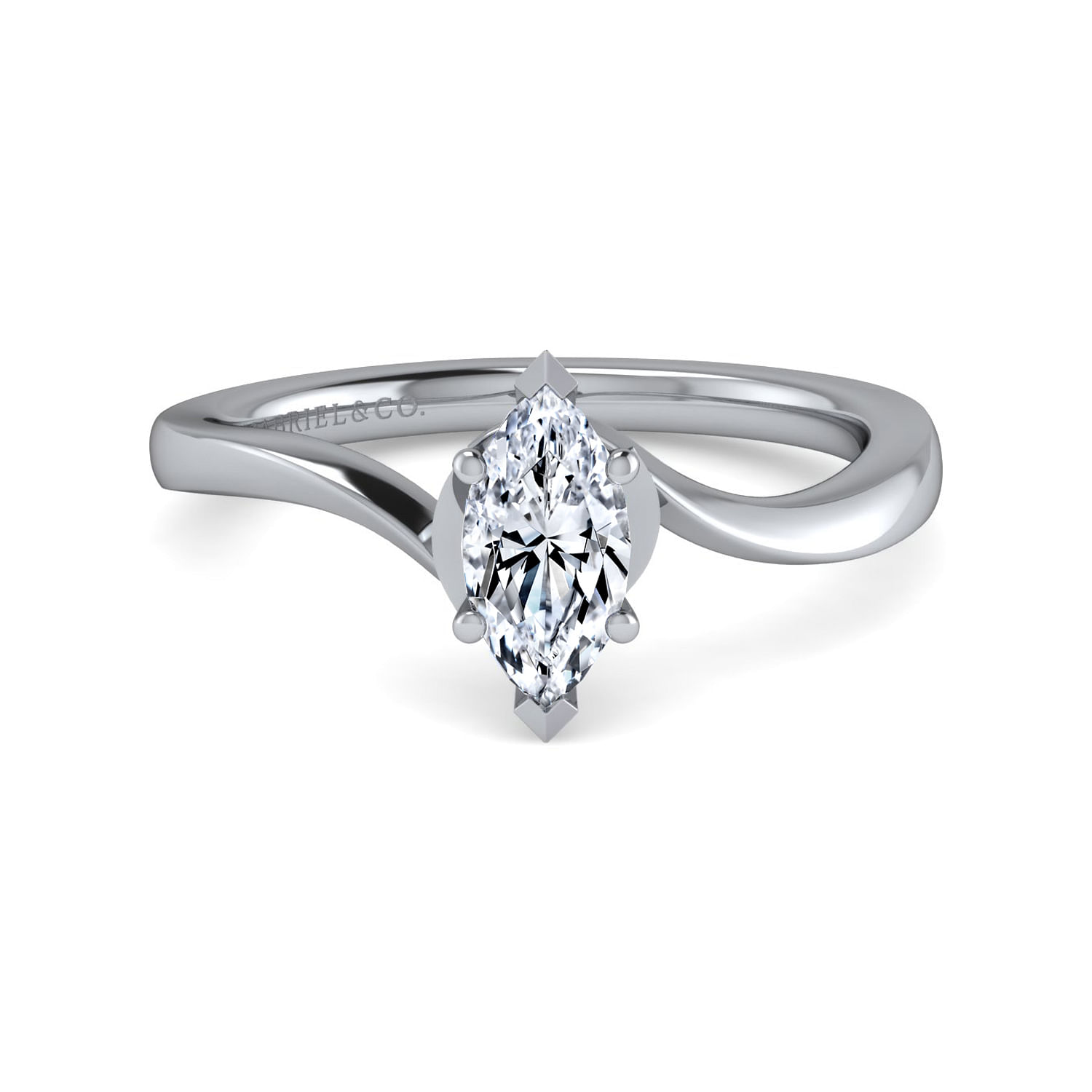 Platinum Marquise Shape Diamond Engagement Ring ER11588M3PTJJJ