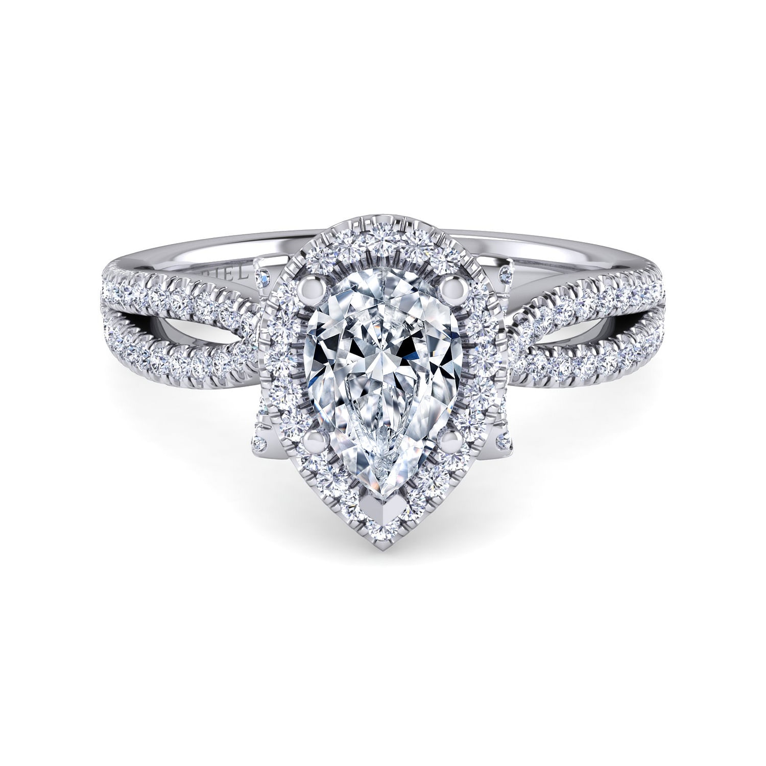 Pear shaped sale platinum ring