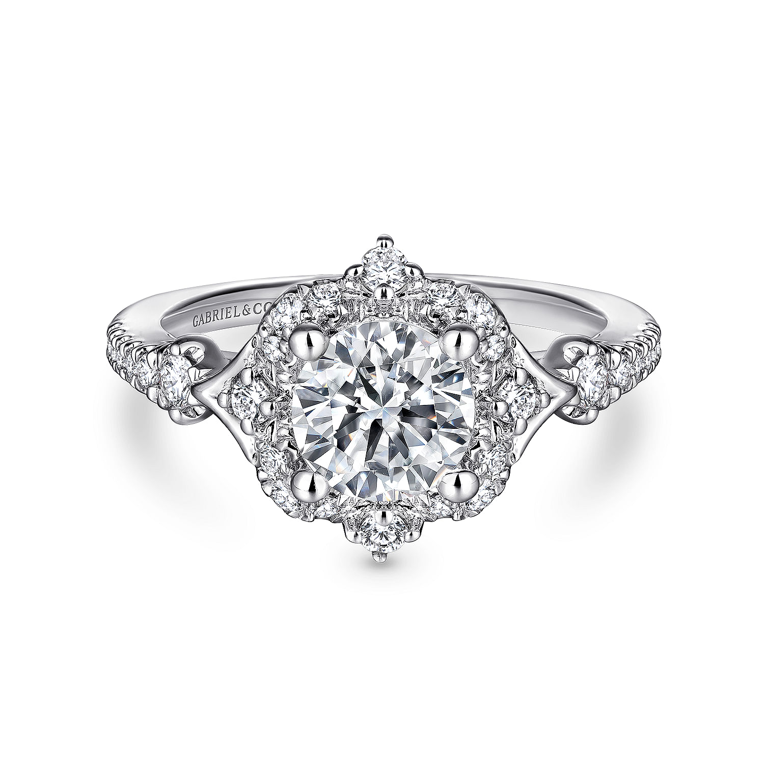 Unusual platinum clearance engagement rings