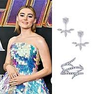  Actress Meg Donnelly wearing Gabriel & Co. to the premier of “Avengers: End Game”.