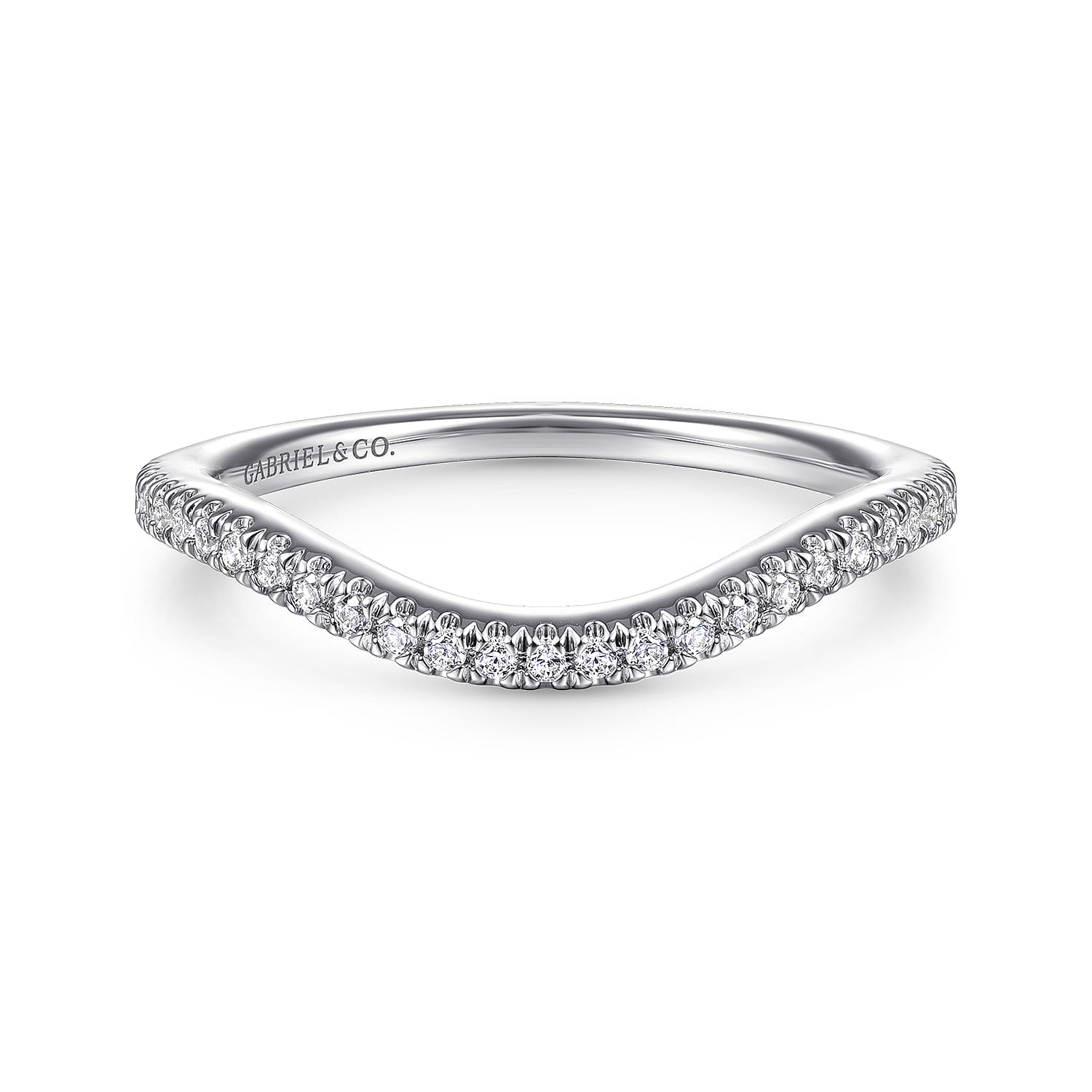14K White Gold Matching Wedding Band