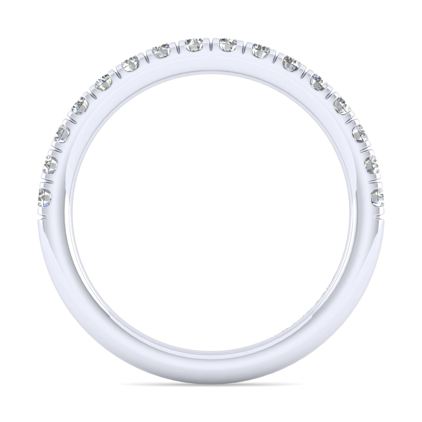 14K White Gold Matching Wedding Band