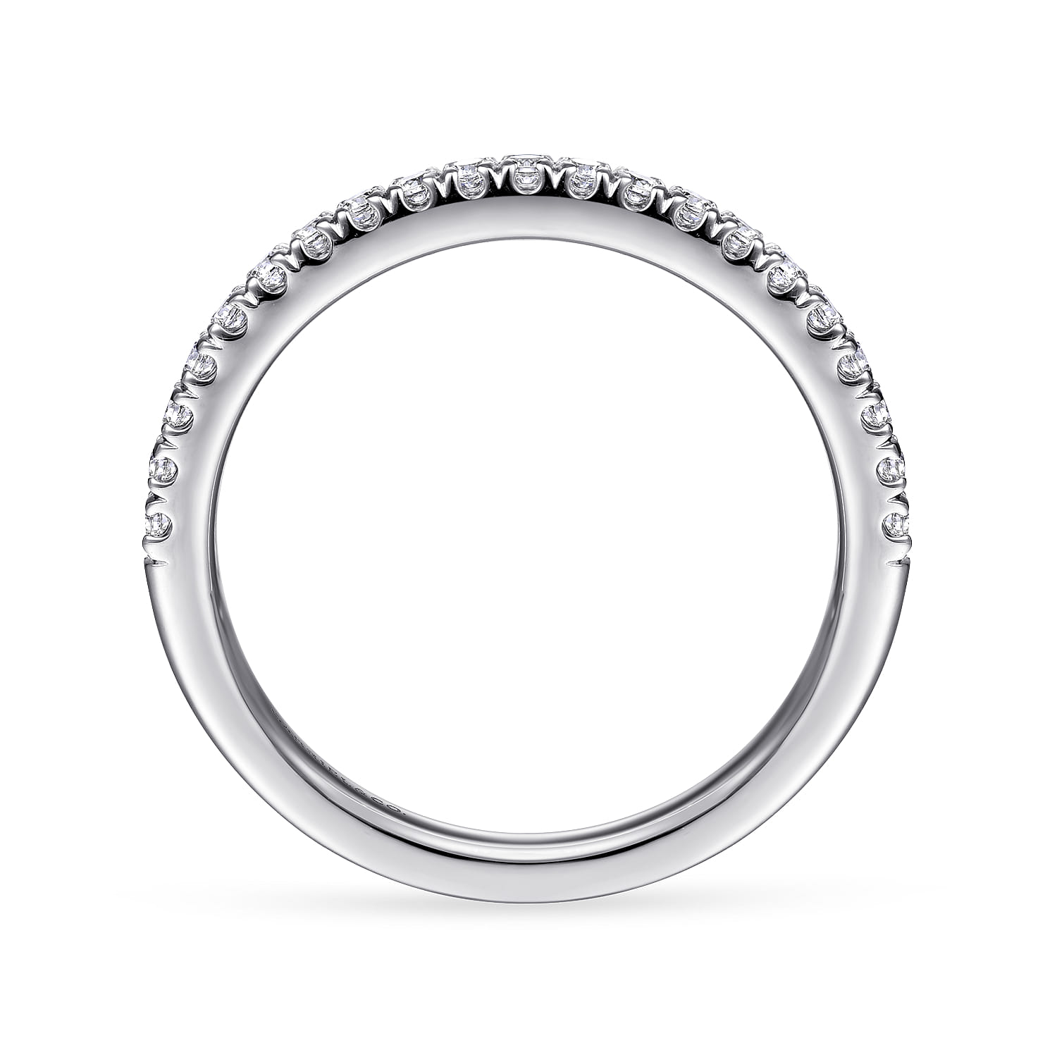 14K White Gold Matching Wedding Band